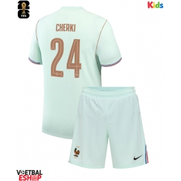 Frankrijk Rayan Cherki #24 Uit tenue Kids WK 2026 Korte Mouw (+ Korte broeken)